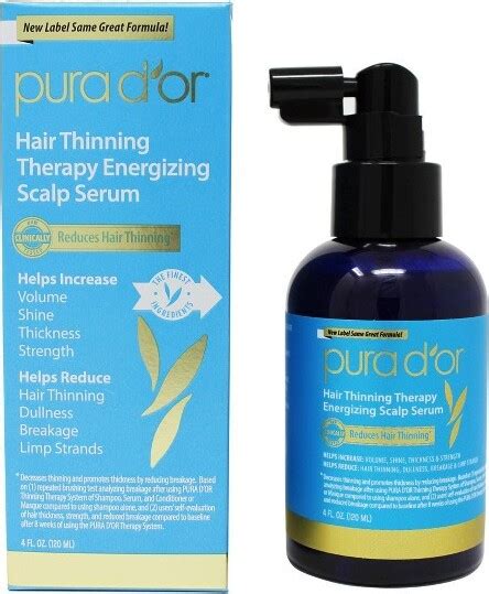 Pura Dor Hair Thinning Therapy Energizing Scalp Serum 4 Fl Oz