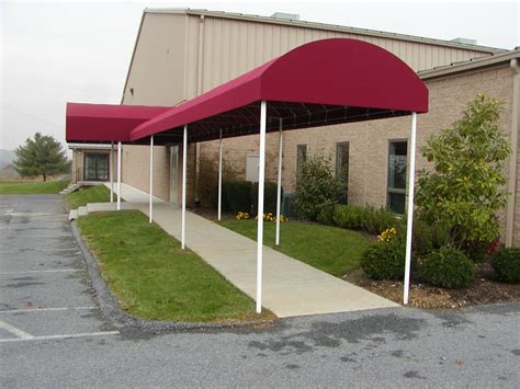 The walkway reaches a maximum height of 12 meters from the ground and only. Manheim BIC | Kreider's Canvas Service, Inc.