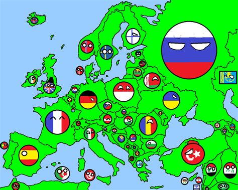 Image Map Of Europe In Countryballspng Thefutureofeuropes Wiki