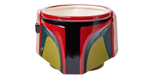 Star Wars Boba Fetts Helmet With Battle Scars Ceramic 3d Sculpted Mug