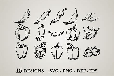 Pepper Bundle Svg Graphic By Euphoria Design · Creative Fabrica