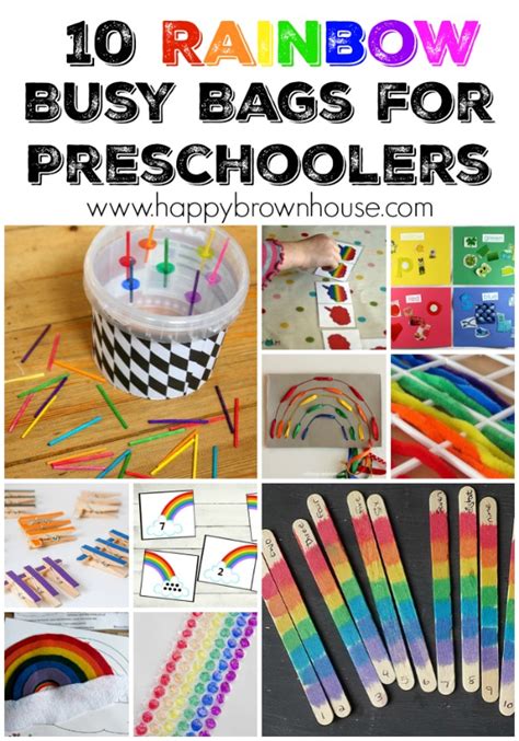Top 10 Rainbow Busy Bags For Preschoolers Happy Brown House