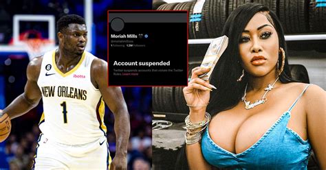 former adult film star moriah mills twitter account suspended following zion williamson sex