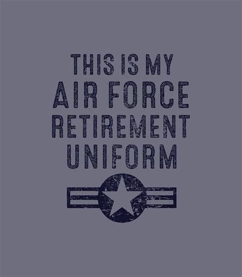 This Is My Air Force Retirement Uniform Usaf Military Ts Digital Art