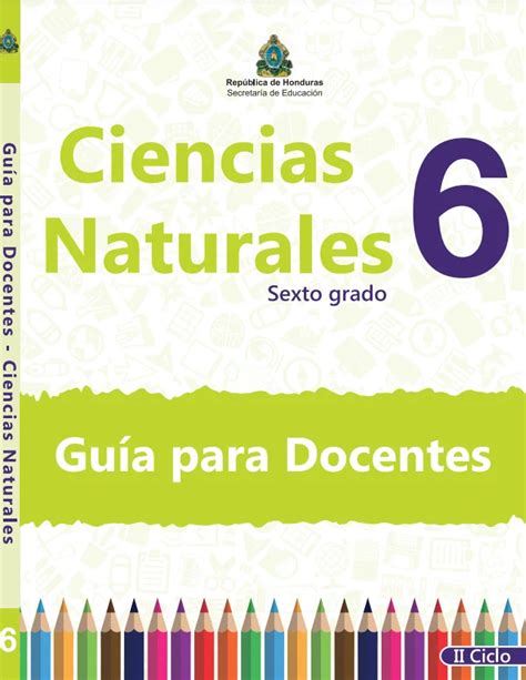 Ciencias Naturales Sexto Grado Libros De Honduras
