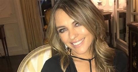 Liz Hurley Puts Her Cleavage On Display In A Very Revealing Dress