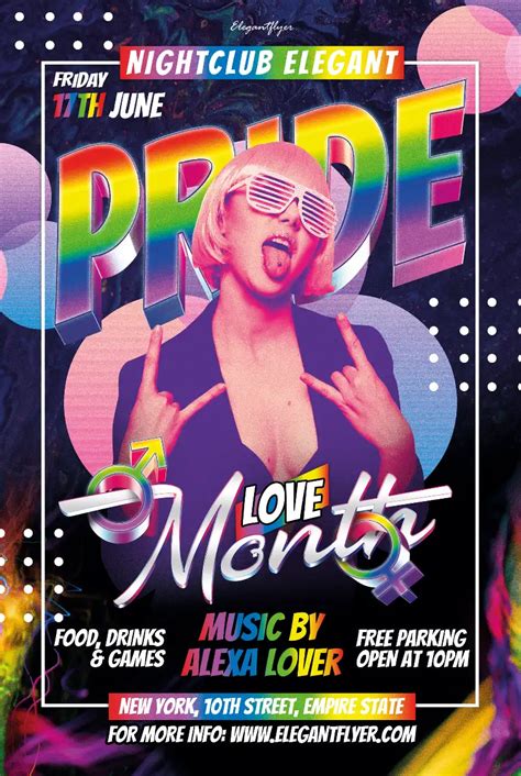 free pride month poster template free poster downloads