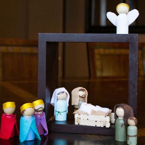 diy peg doll nativity peg dolls diy nativity nativity crafts