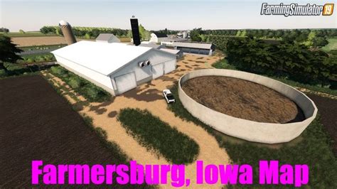 Farmersburg Iowa Map V10 By Mrg Mapping For Fs19 Iowa Farming