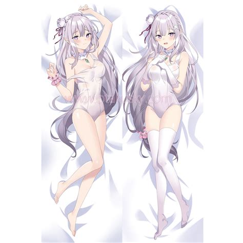Rezero Dakimakura Emilia Body Pillow Case 08 21518 3000 Otaku