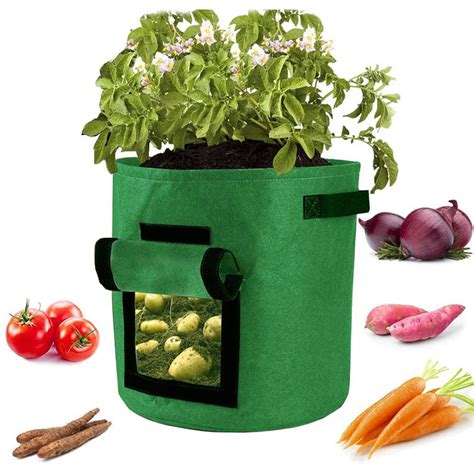 12 Pack Planting Grow Bags Vegetable Potato Planter Grow Bags