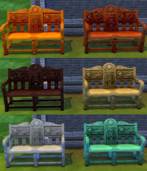 Medieval Loveseat Conversion By Esmeralda At Mod The Sims Sims 4 Updates