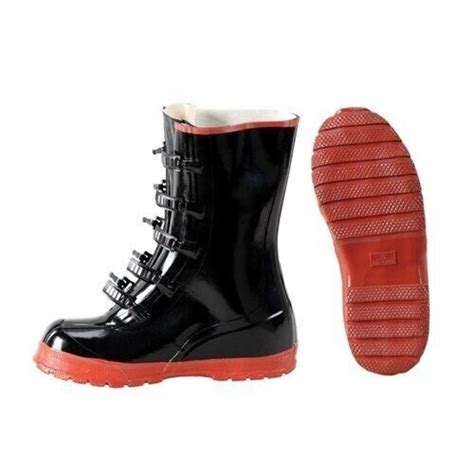 Black 5 Buckle Over Shoe Rubber Slush Boots Size 10 Ebay