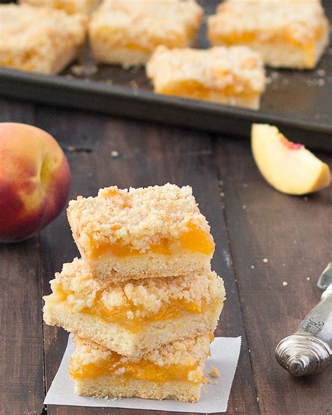 Peach Crumble Bars As Easy As Apple Pie