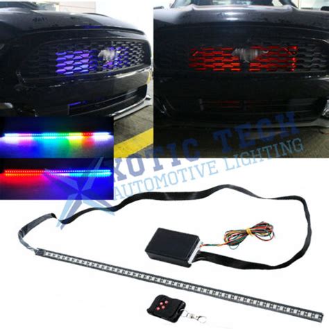 24 Rgb Led Scanner Strip Lights Rider Knight For Ford Mustang 15 19