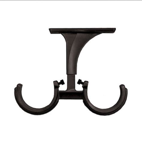 Limited time sale easy return. Decorative Ceiling Double Bracket for 1 3/8" Curtain Rods~Each