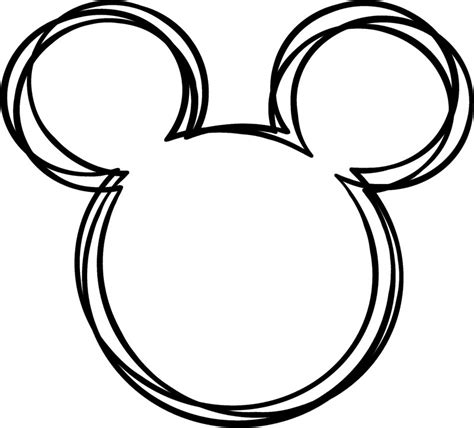 Mickey Mouse Head Sketch