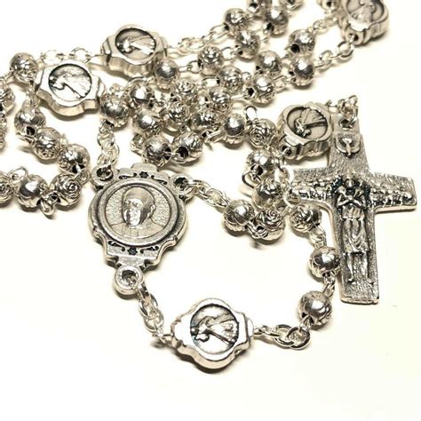 Pope Francis Tiny Rosary With Case Blessed By Pope Francis Catholically