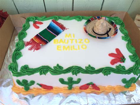 Mexican Fiesta Birthday Sheet Cake