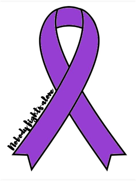 Purple Pancreatic Cancer Ribbon Canvas Print By Anneweidner10 Redbubble