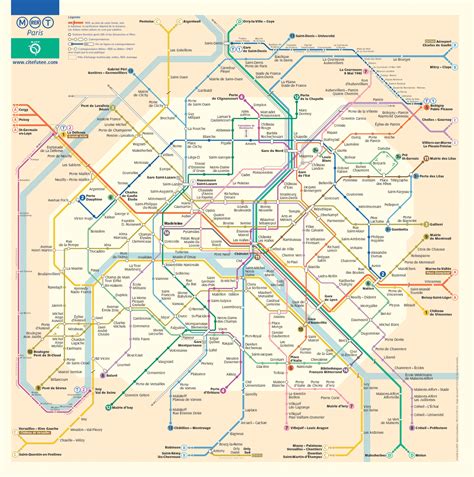 Mappa Zone Metro Di Parigi Images And Photos Finder