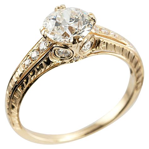 105 Carat Diamond Gold Engagement Ring For Sale At 1stdibs 105