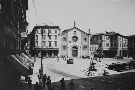 San Giovanni in Conca agli inizi del Novecento. | Urban history, Milan, San