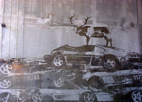 Mural in the belly of the car park. | Bjerget, "Mountain Dwe… | Flickr