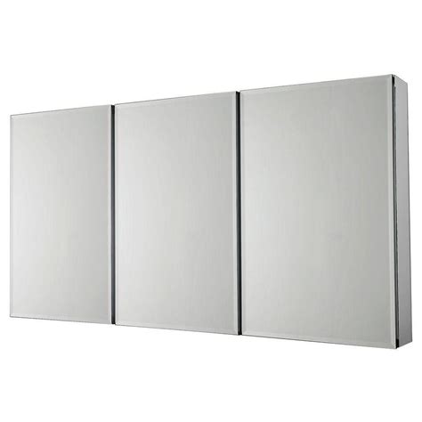 Pegasus 48 In W X 26 In H Frameless Recessed Or Surface Mount Tri