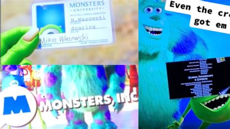 Mike From Monsters Inc Always Has His Face Covered And Its Pixars