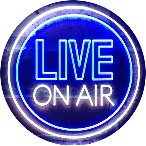 Live On Air Led Neon Light Sign Way Up Ts