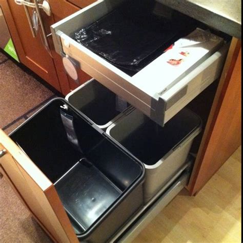 Find under sink trash compactor. drawer front trash - Google Search | Kitchen, Ikea kitchen ...