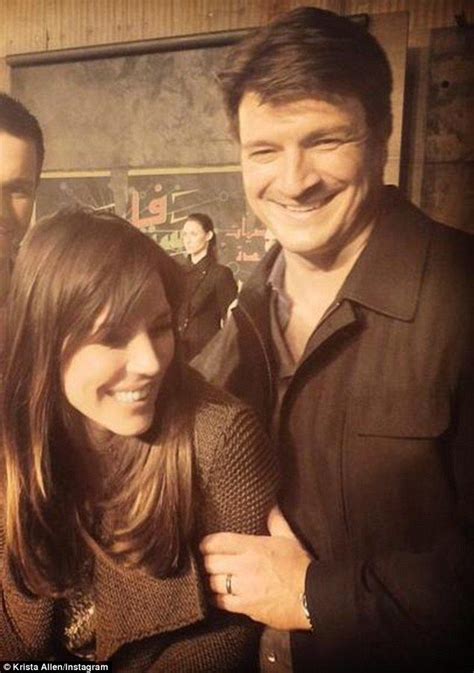 Nathan Fillion S New Squeeze Is George Clooney S Ex Krista Allen Nathan Fillion Krista Allen