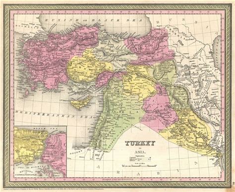 Map Of Turkey In Asia Geographicus Rare Antique Maps
