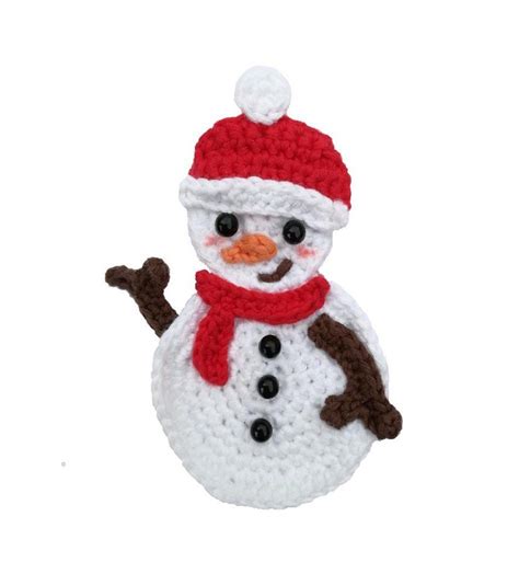 Snowman Applique Crochet Crochet Pattern By Mindundia Mindundia Crochet