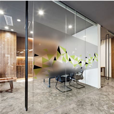 Beautify The Office 。window Film Glass Partition Designs Glass Wall