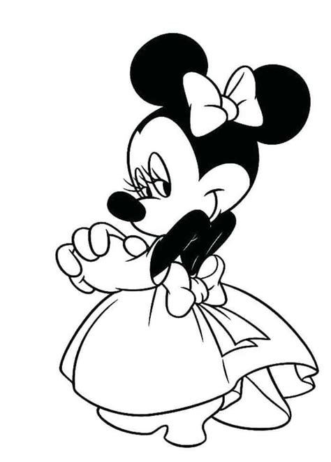 Minnie Coloring Pages Minnie Mouse Coloring Pages Mickey Mouse