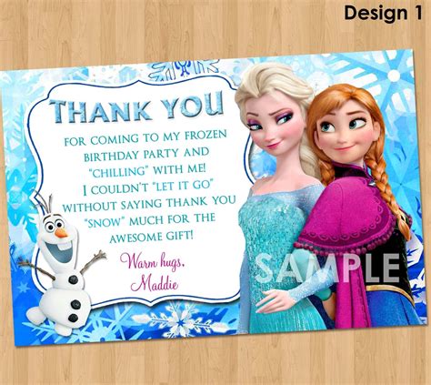 Frozen Birthday Card Template