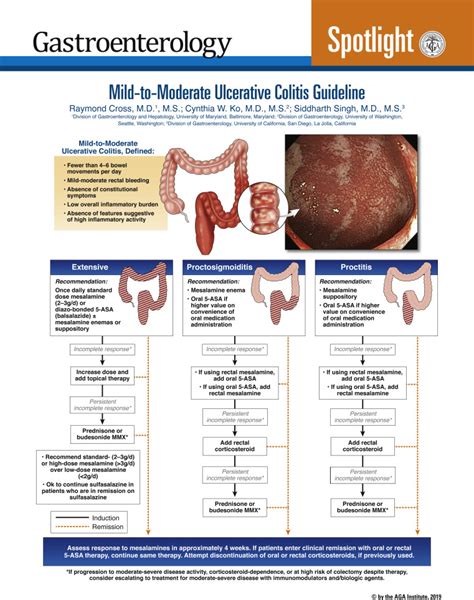 Mild To Moderate Ulcerative Colitis Guideline Gastroenterology