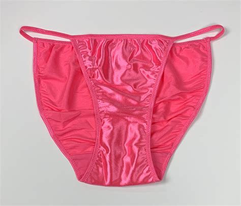 Satin String Bikini Pink Lexington Intimates