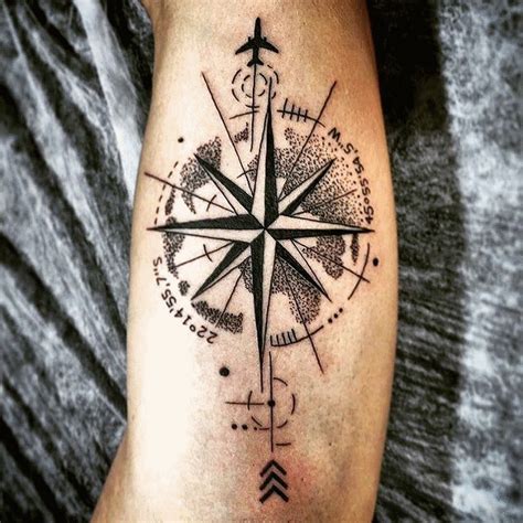 Compass In 2020 Airplane Tattoos Small Forearm Tattoos Compass Tattoo