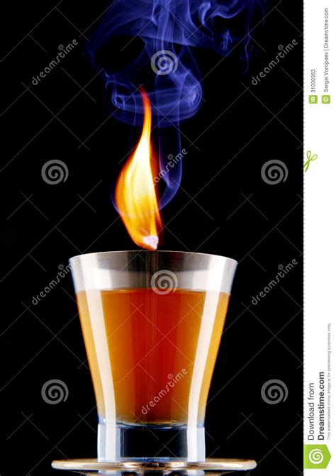 Burning Alcohol Stock Image Image Of Yellow Flaming 31030363