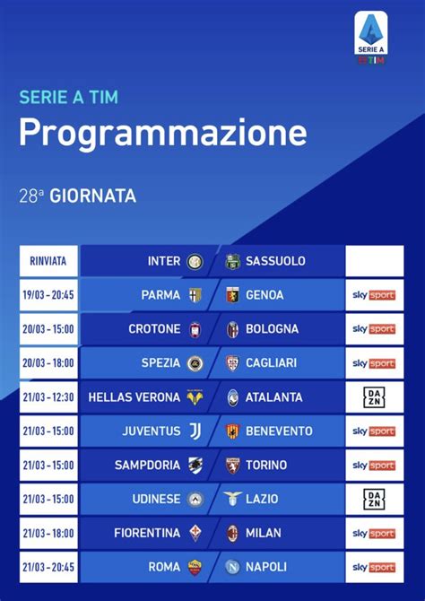 Serie A Le Partite In Programma Oggi Hellas Live