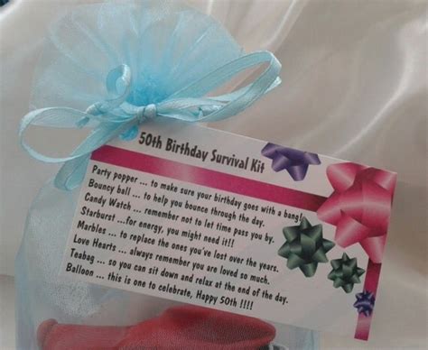 little bag of bits 50th survival kit female by cheerupcrafts