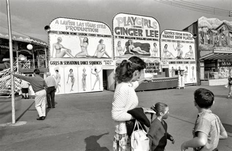 vancouver british columbia pacific national exhibition midway august 1965 girls show old
