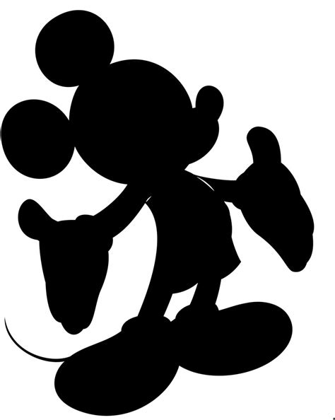 Mickey Head Silhouette - Cliparts.co