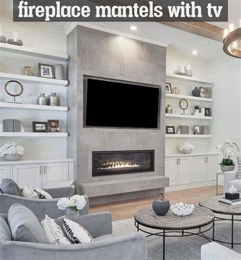 Stunning Modern Fireplace Design Ideas With Tv Above Epichomee