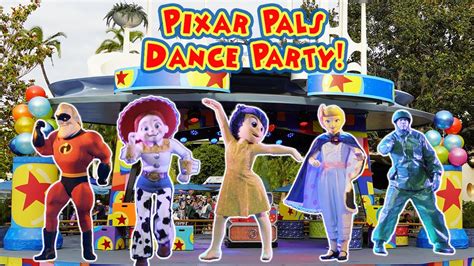 pixar pals dance party at disneyland full show tomorrowland terrace may 2022 youtube