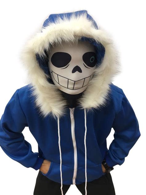 Clothing Shoes And Accessories Undertale Sans Blue Black Hooded Sweater
