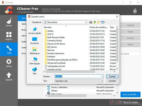 C Mo Exportar Una Lista De Todos Los Programas Instalados En Windows